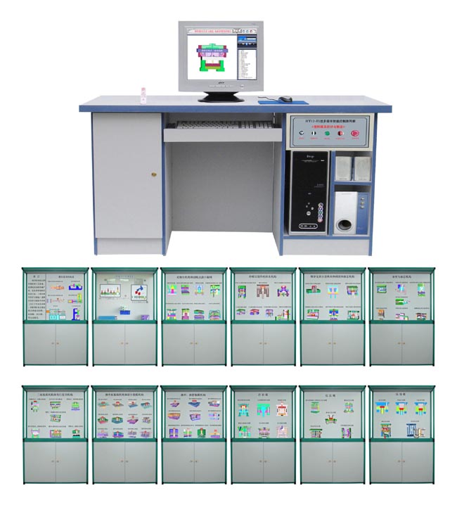 LG-N03型 多媒體智能控制《塑料模具設(shè)計(jì)與制造》陳列柜